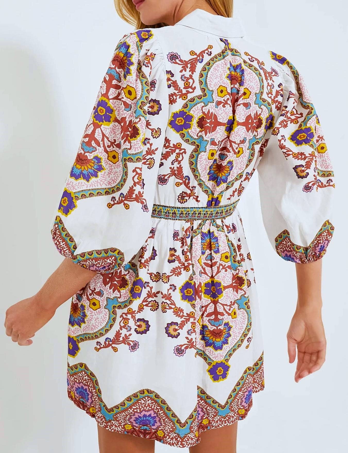 Penelope Print Pocket Dress Rosa