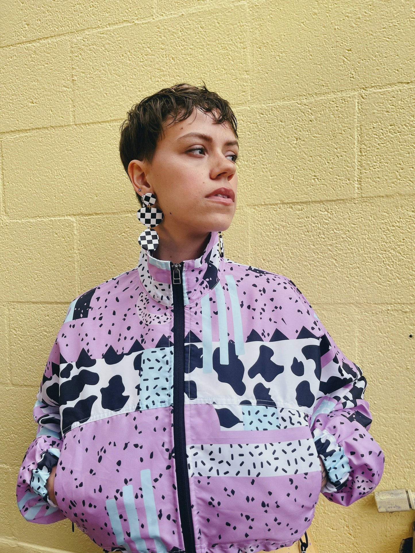 Bow-Chicka-Cow-Cow Cropped Windbreaker