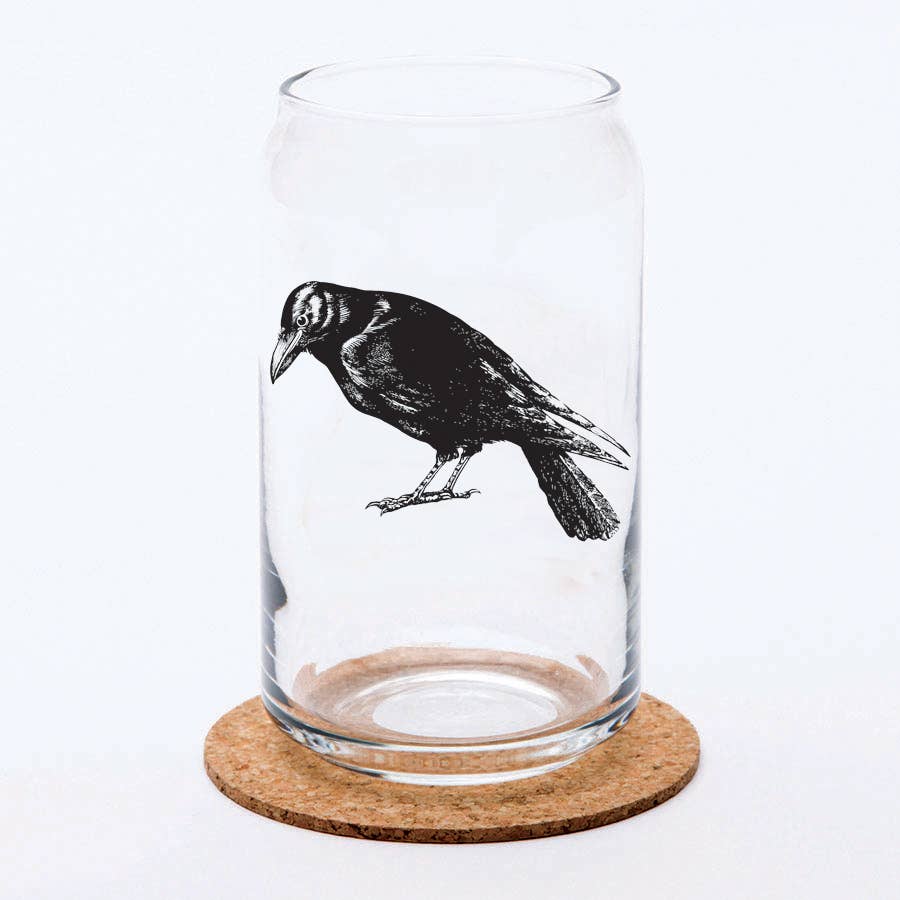 Crow Can Glass | Glass Cup | Iced Coffee Cup