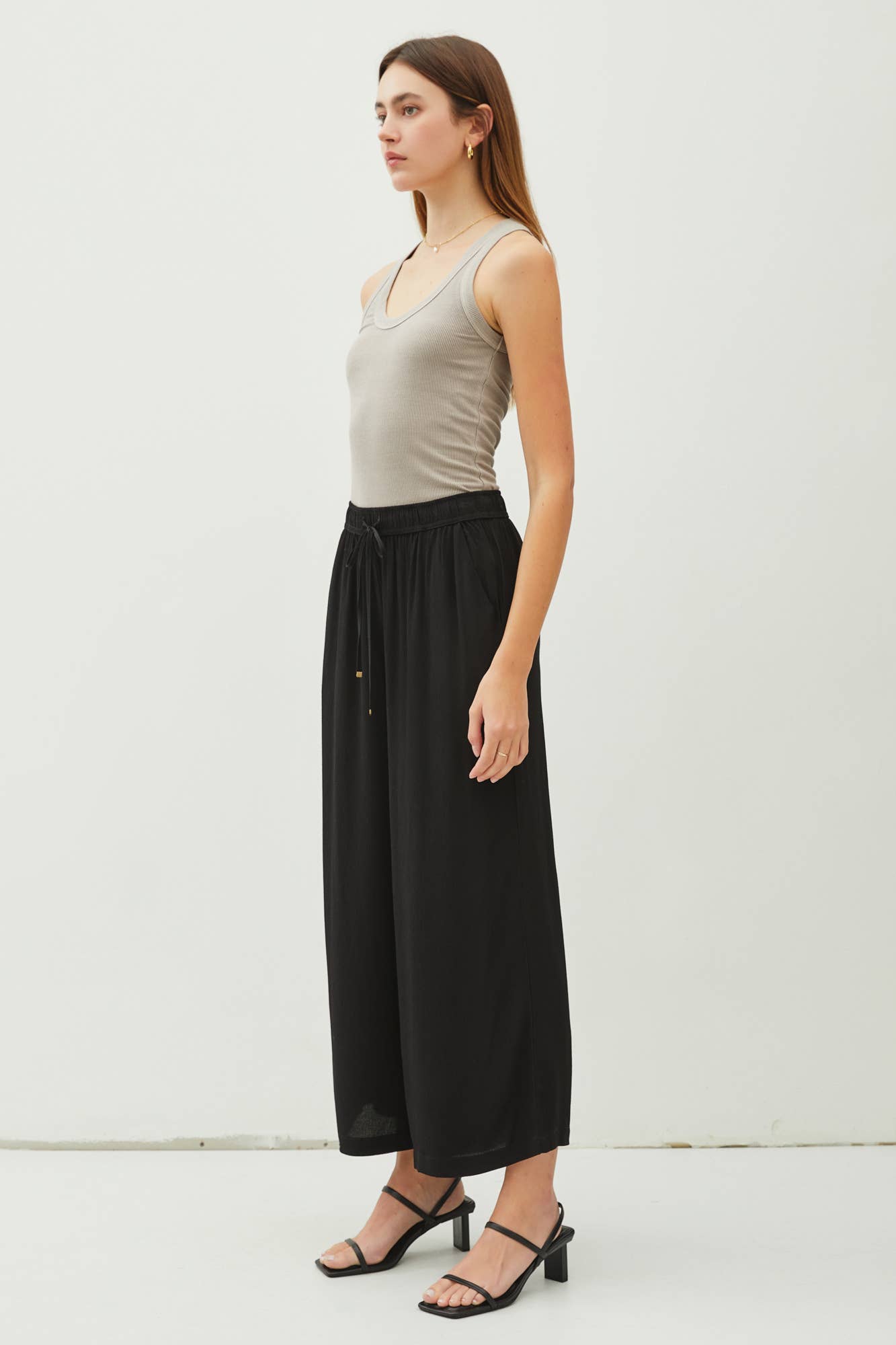 Danica - Drawstring Wide Leg Pants