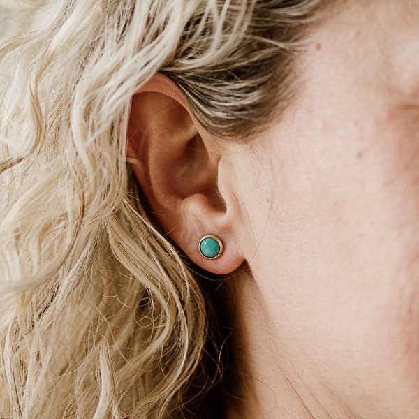 Commonform Hyalite Studs Turquoise