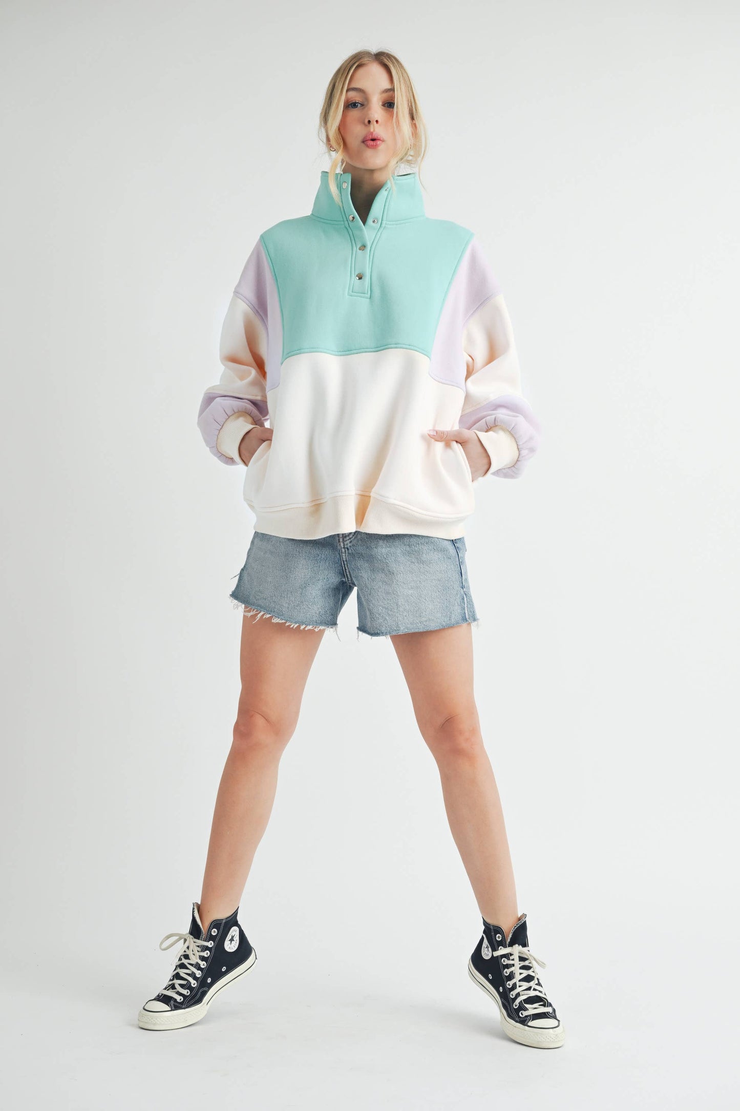 Janica - Glo Colorblock Pullover