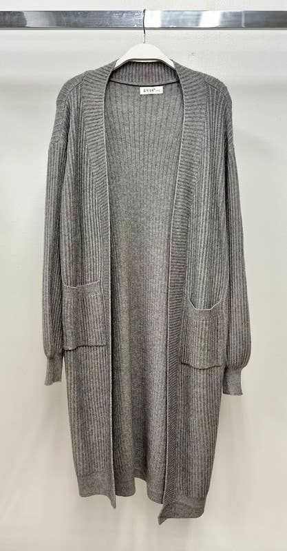 Candi Knit Long Duster with Pockets