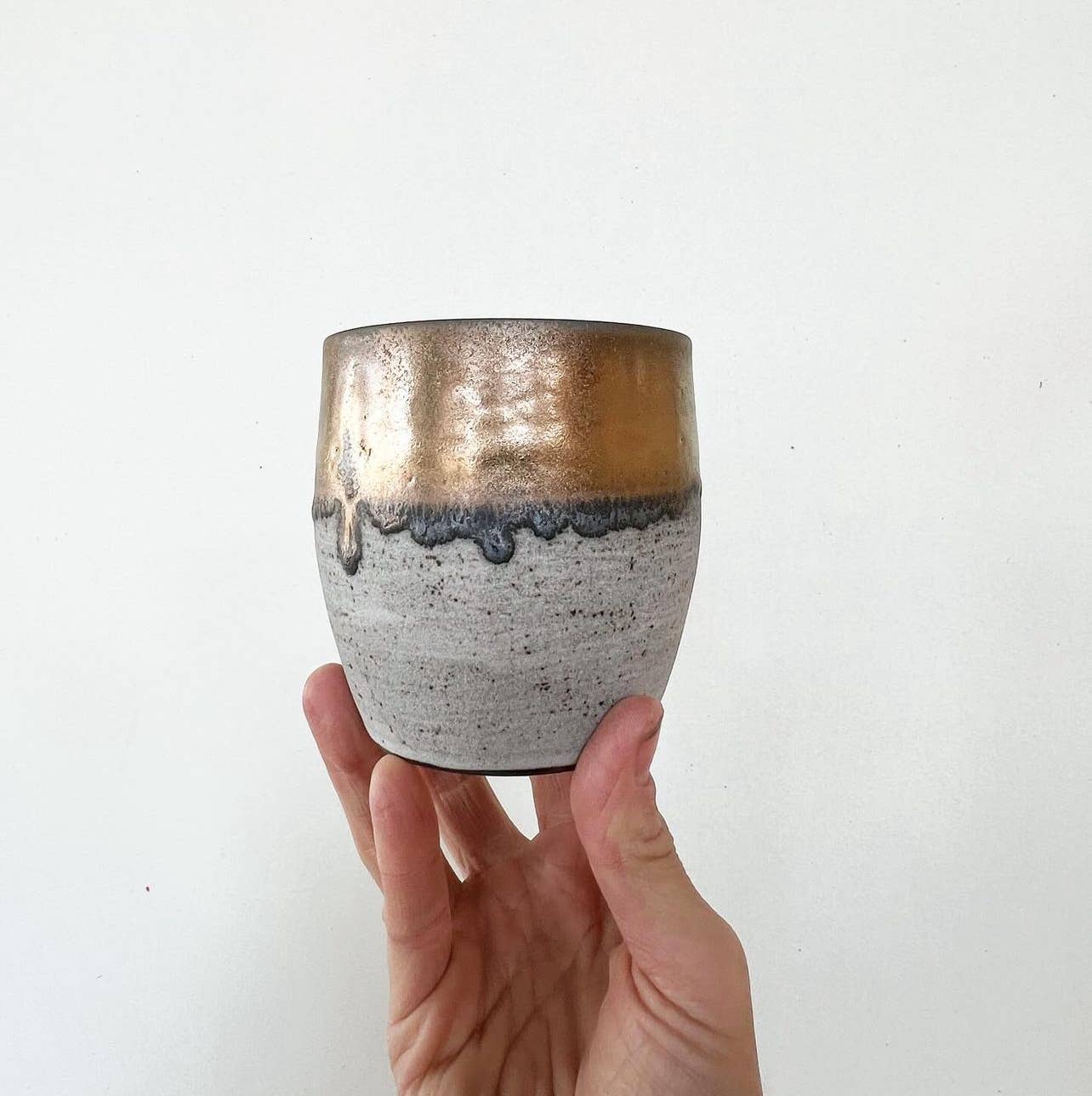 Grey + Gold Cup
