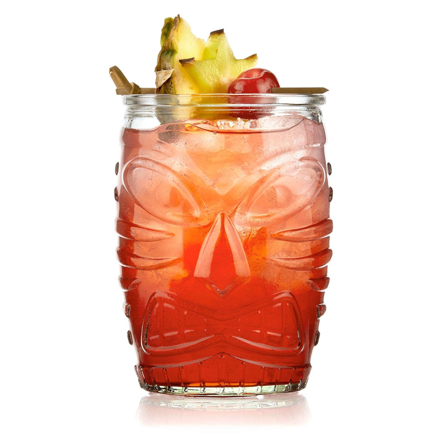 Libbey Classic Tiki Statue Rocks Glass, 16-ounce