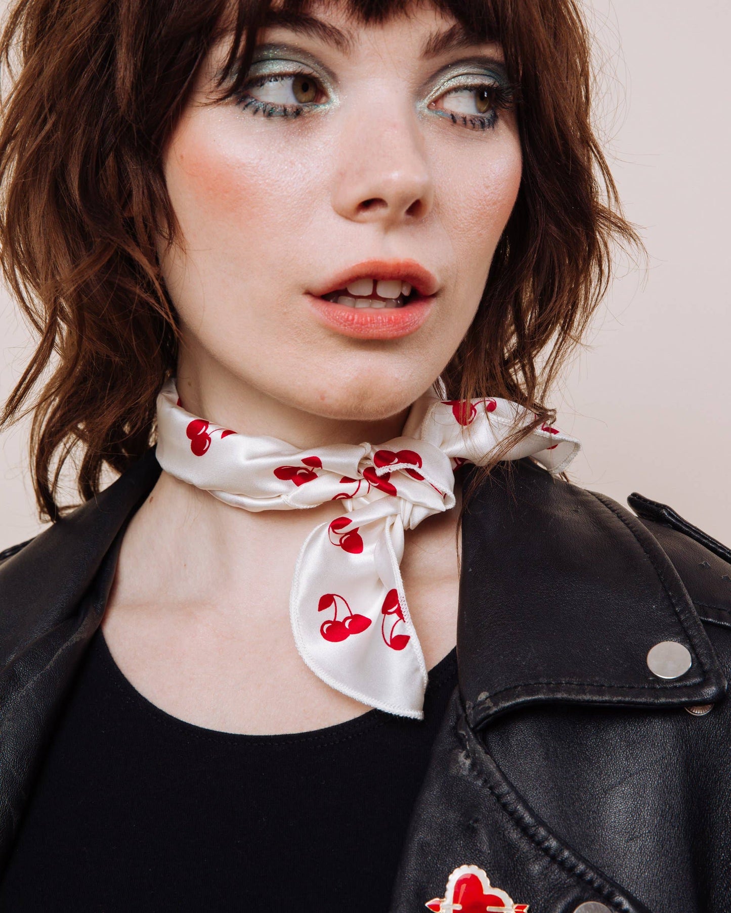 Cherry Bomb Convertible Scrunchie Tie