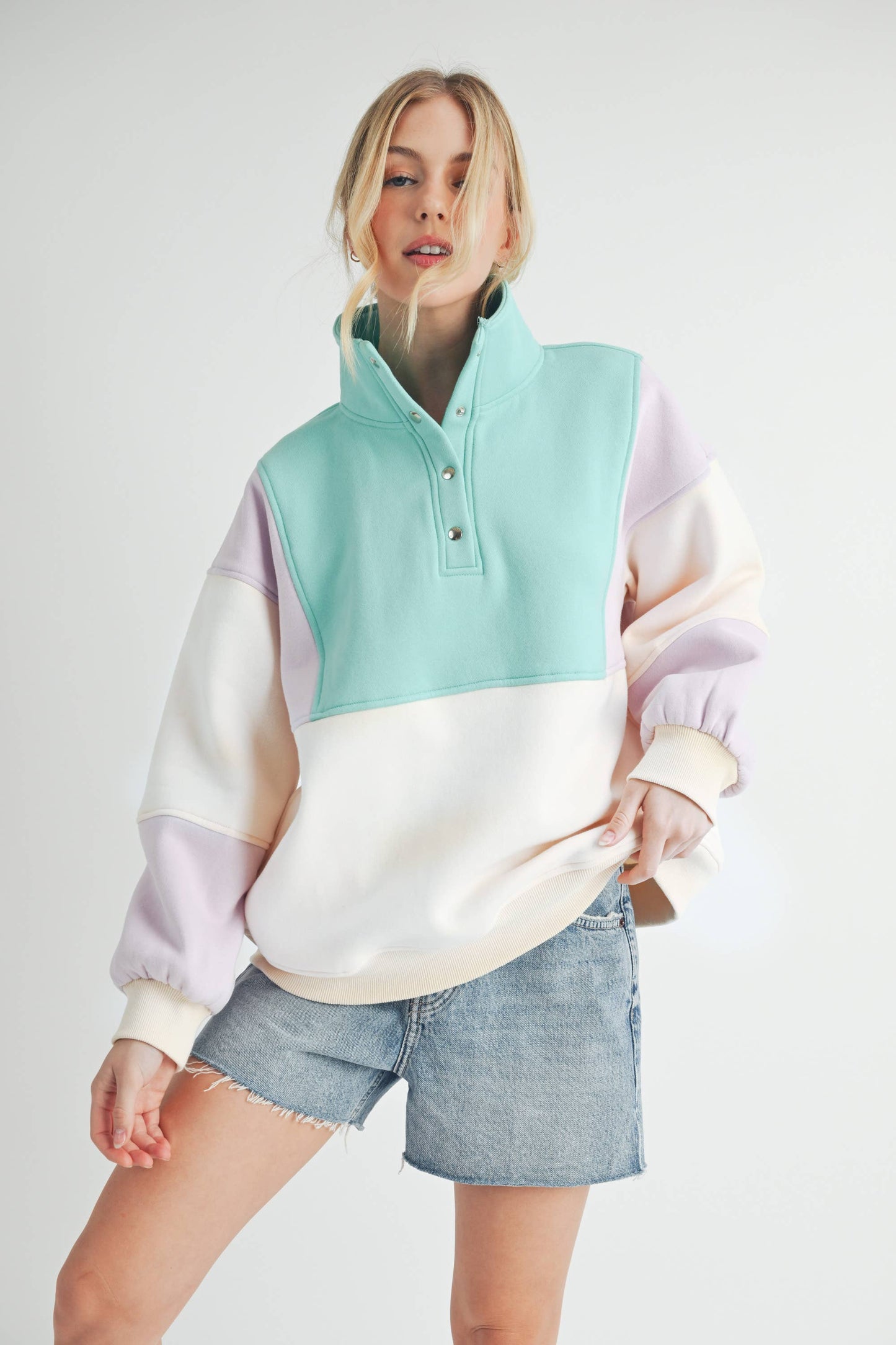 Janica - Glo Colorblock Pullover