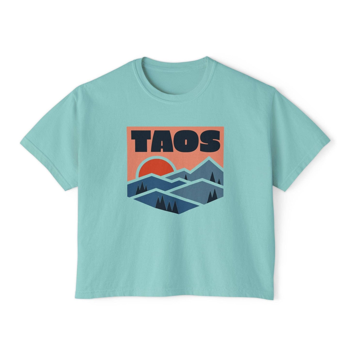 Women's Slightly Cropped Taos Boxy Graphic Tee