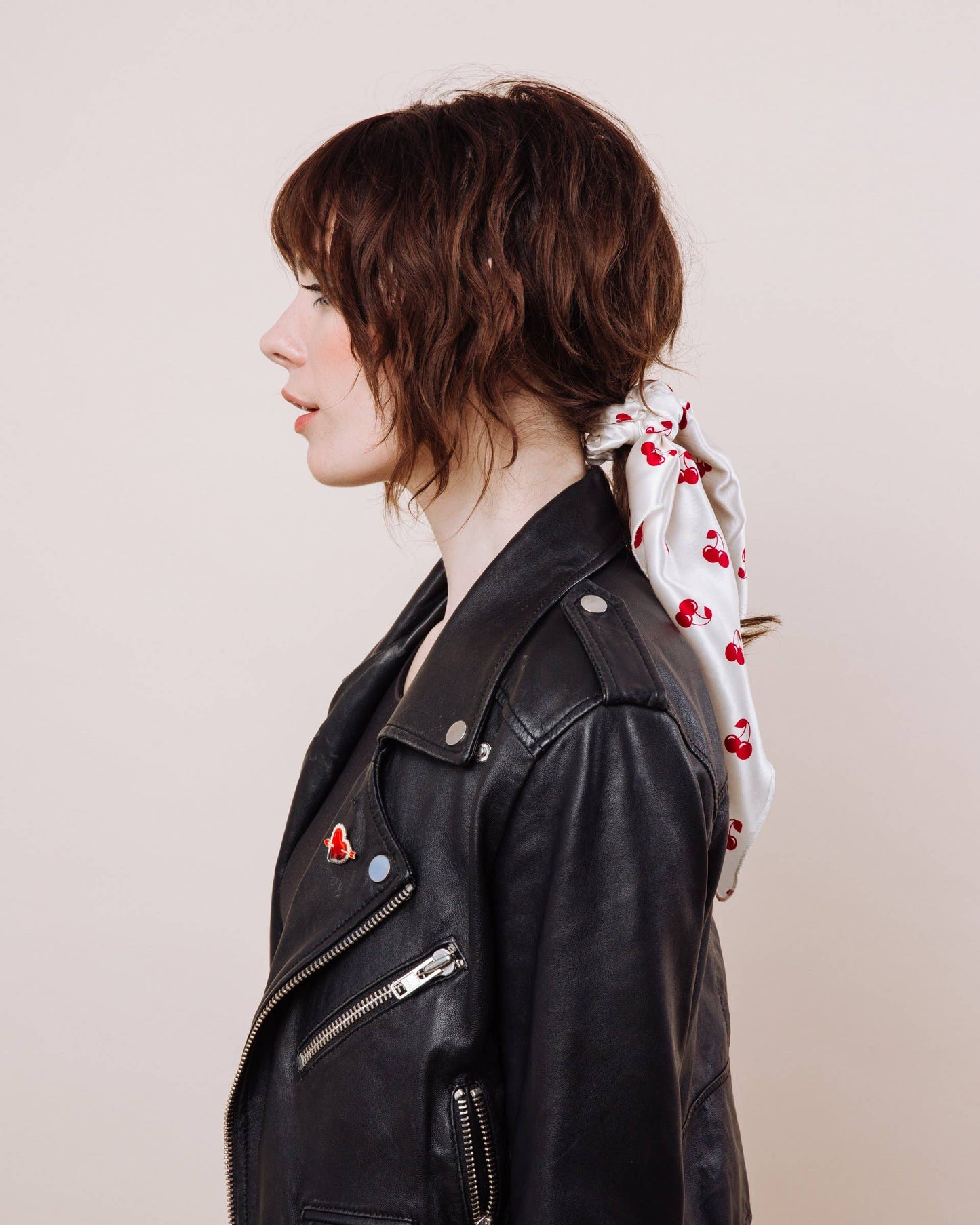 Cherry Bomb Convertible Scrunchie Tie