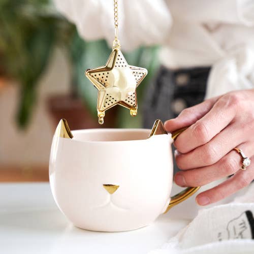 Gold-Plated Stainless Steel Loose Leaf Tea Infuser - Star