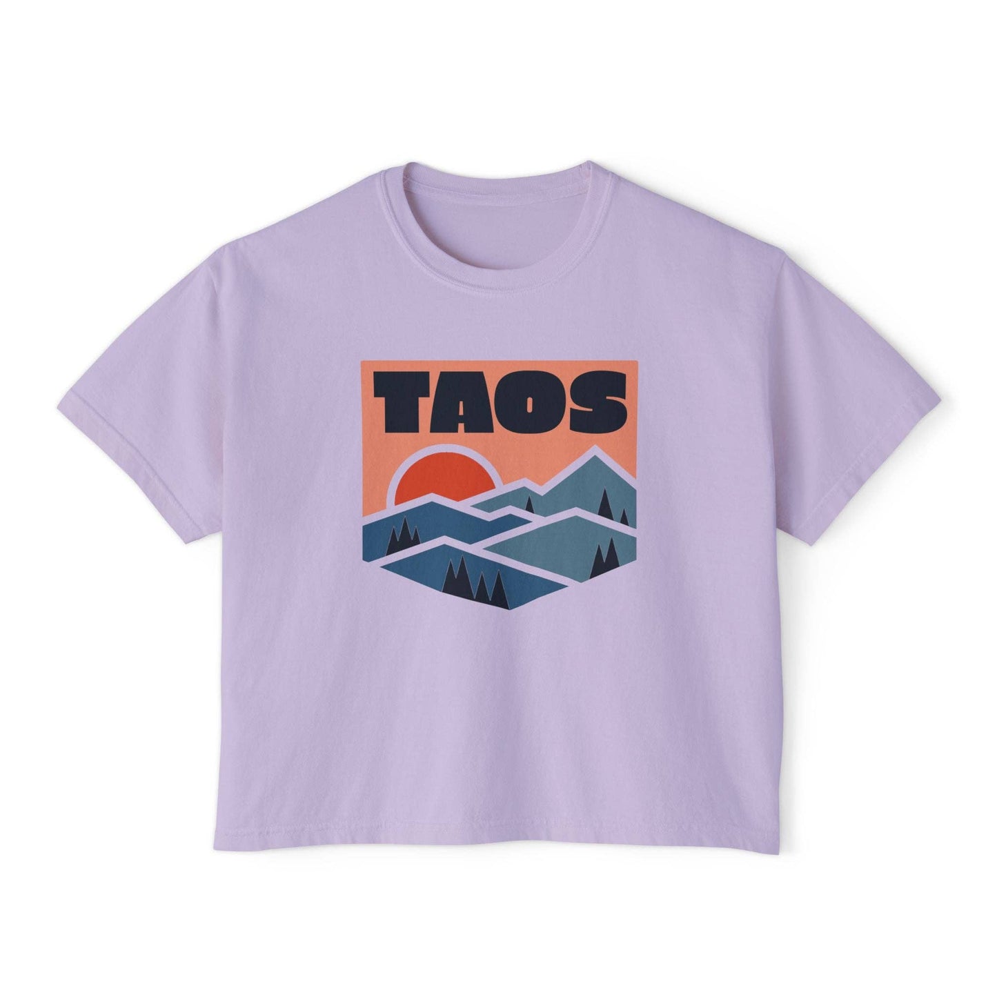 Women's Slightly Cropped Taos Boxy Graphic Tee