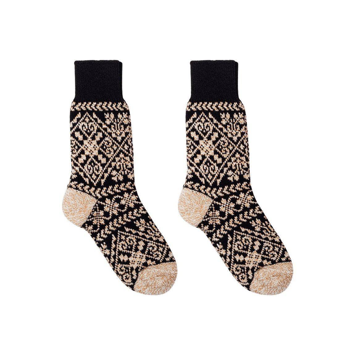 Soft and Cozy Wool Socks - Zelta Black