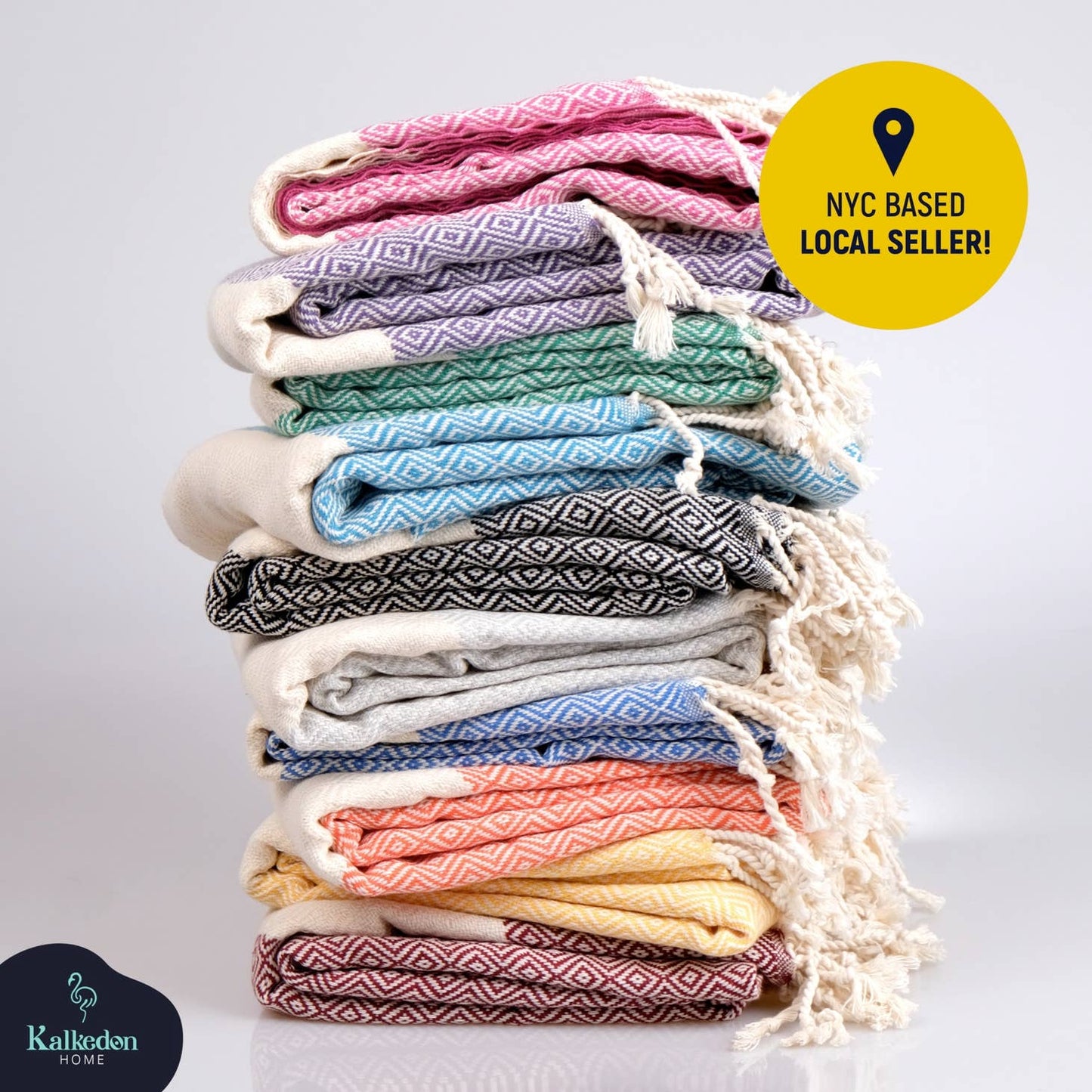Turkish Towels - Peshtermal - Sand Resistant Beach Towels by Kalkedon