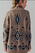 Cher Aztec Knit Fiber Cardigan