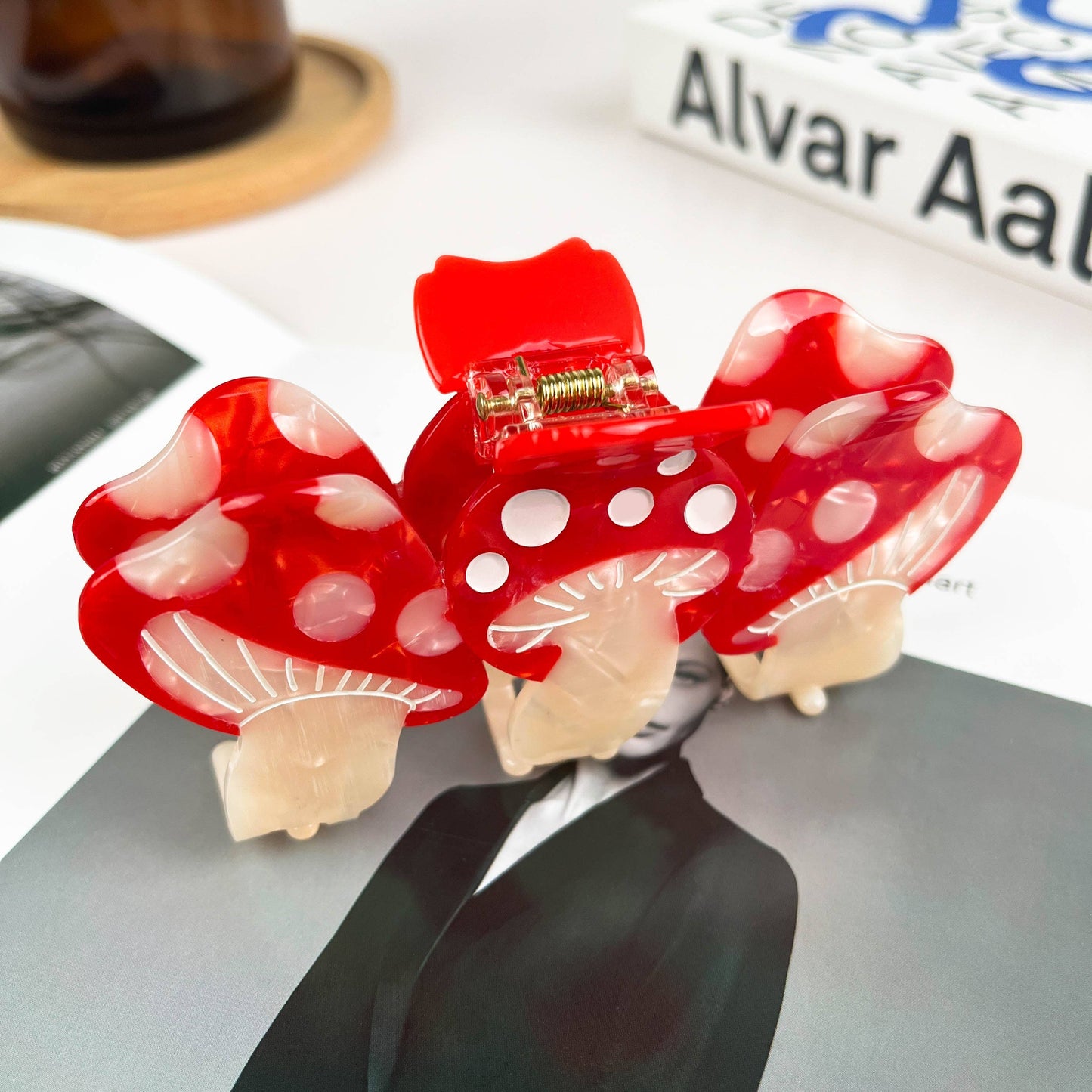 Mushroom Hair Clip