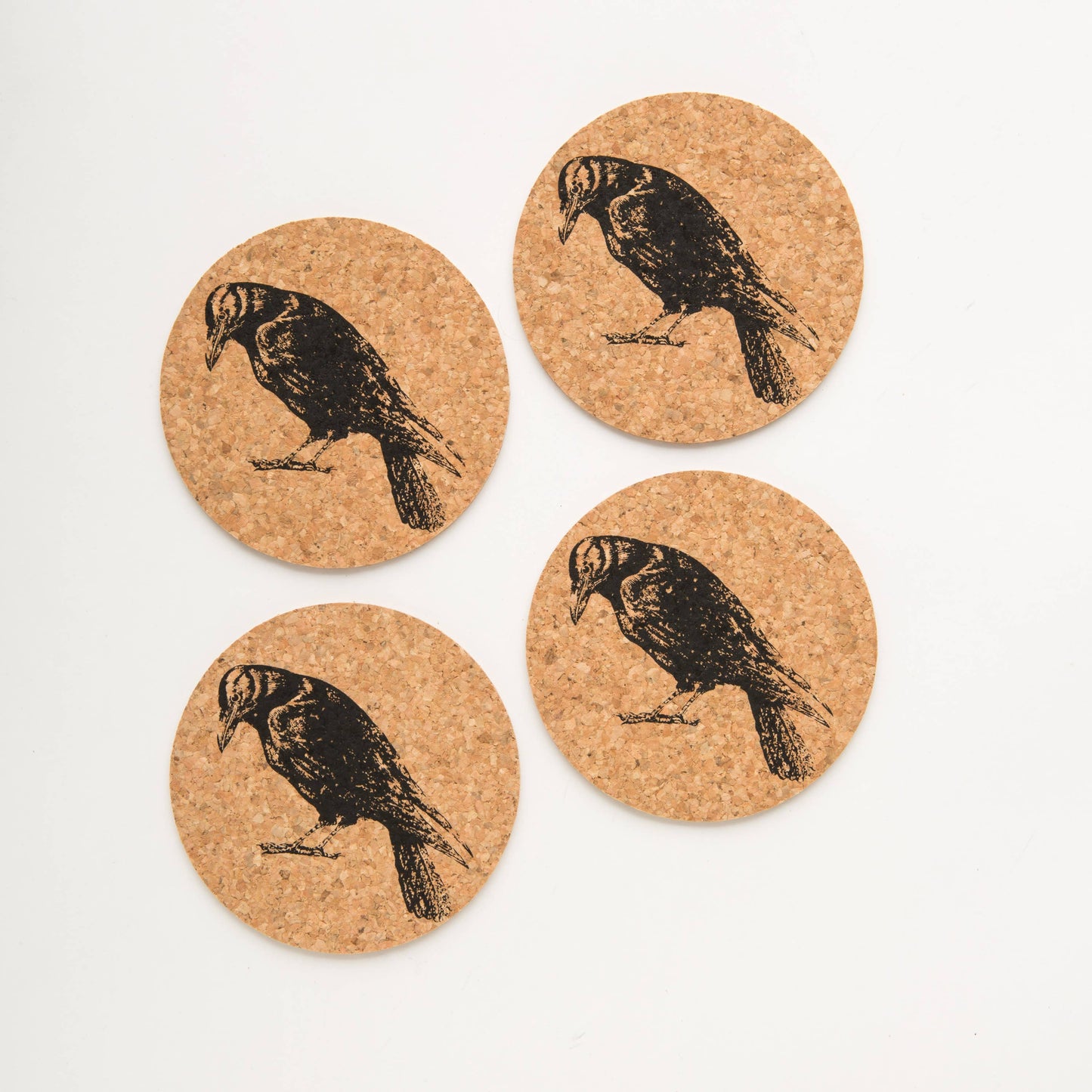 Crow Cork Coaster