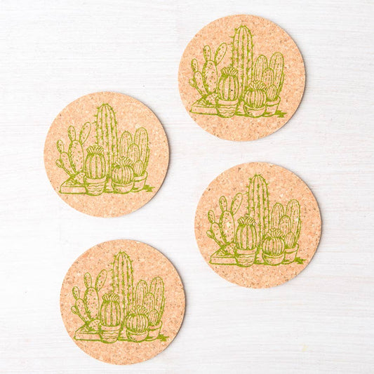 Cactus Cork Coasters