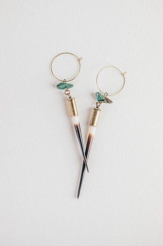 Commonform Quill + Turquoise Hoops