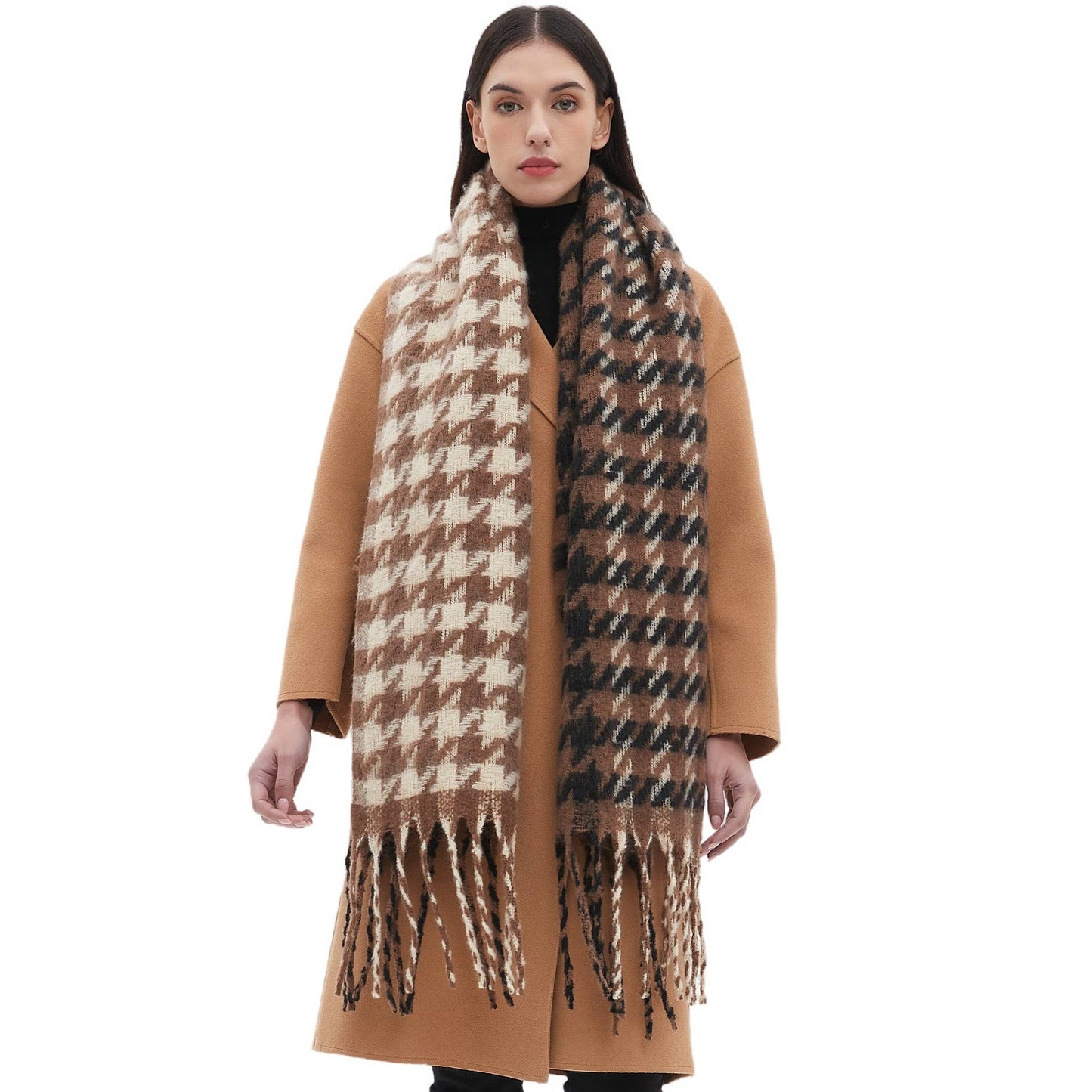 Soft Houndstooth Scarf