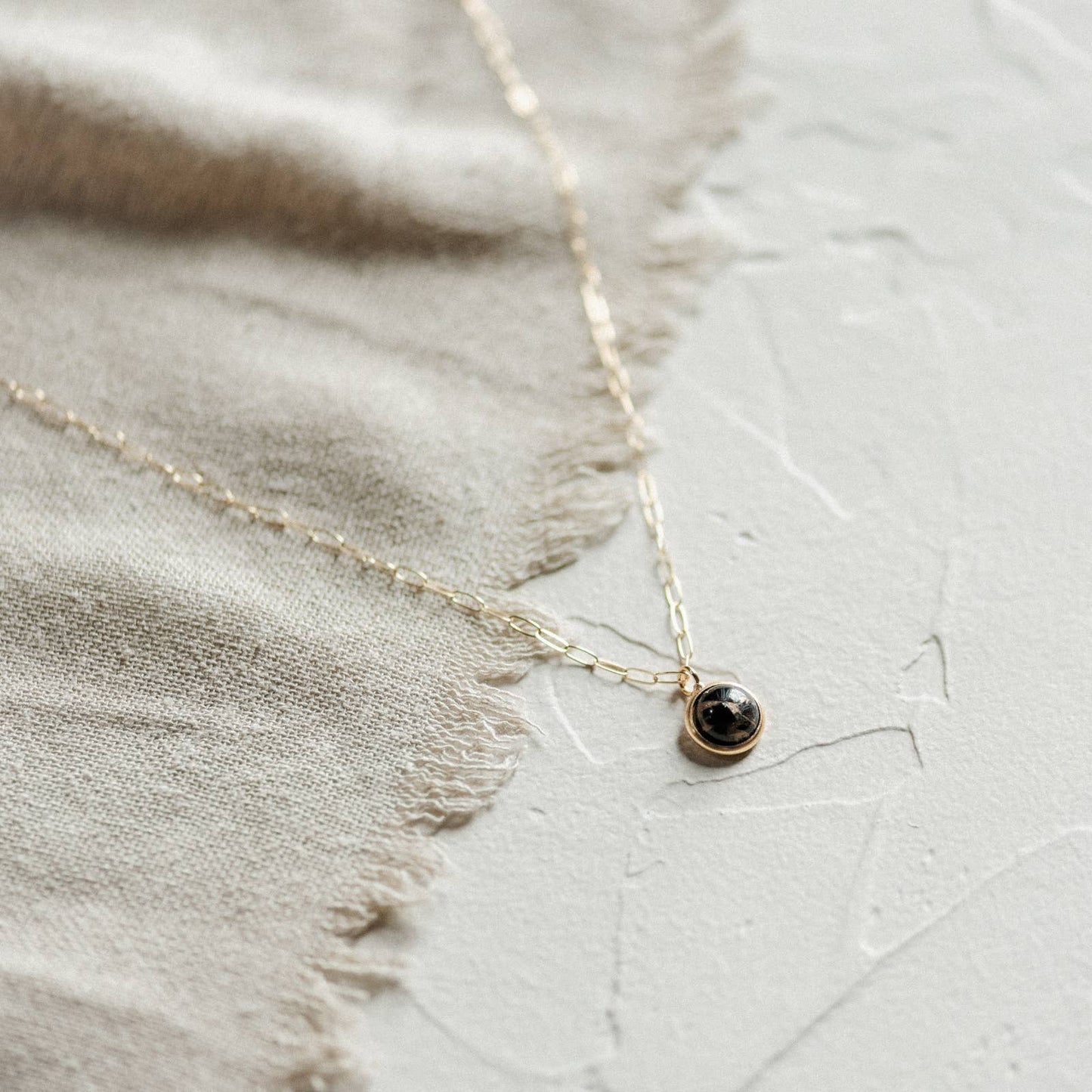 Commonform Hyalite Necklace - Copper Obsidian