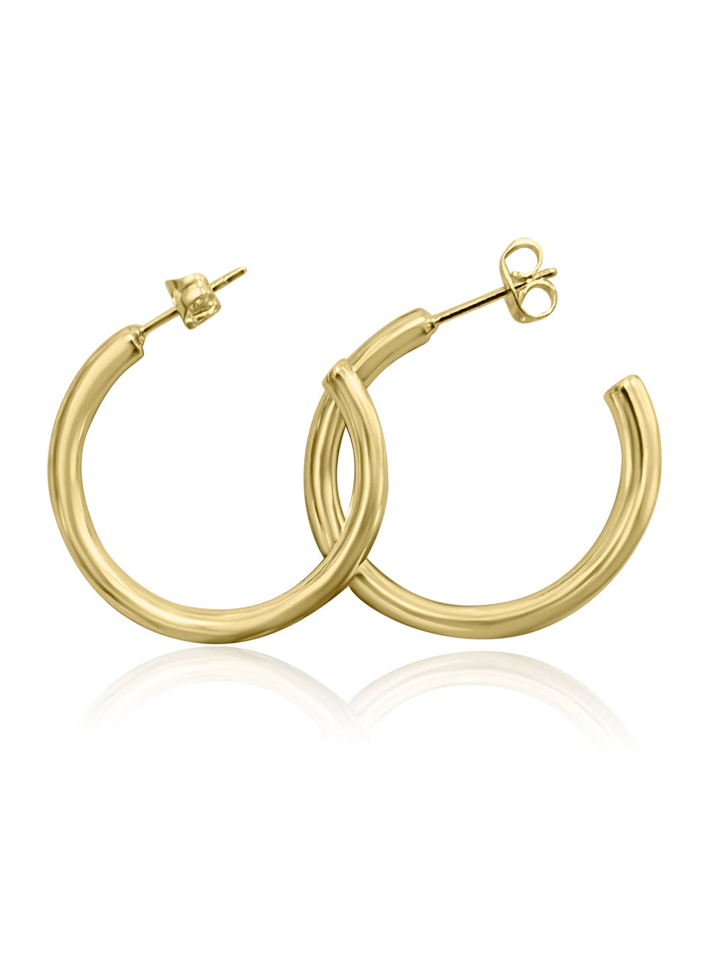 Large gold Loop Posts