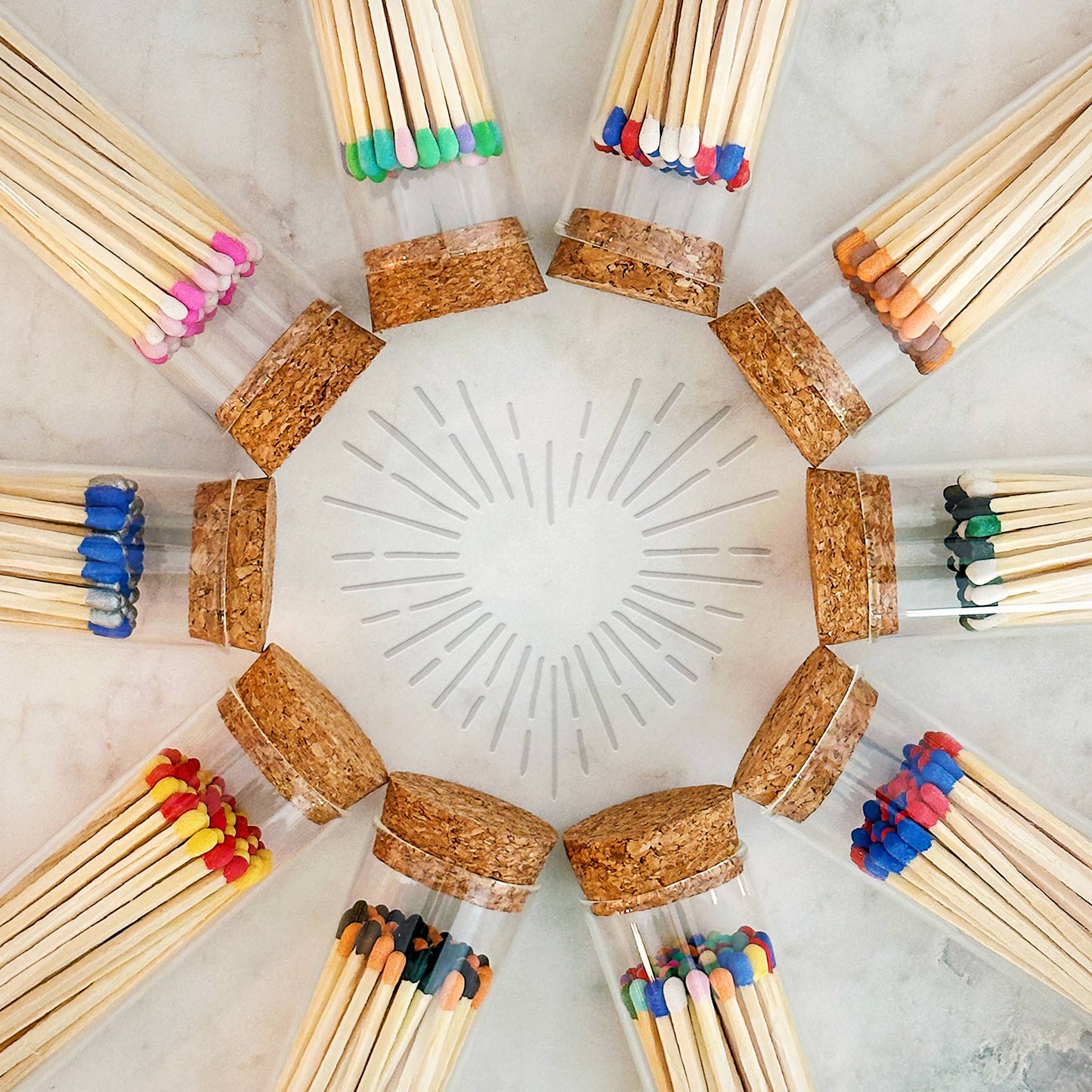 Matches in Chic Cork Top Jar