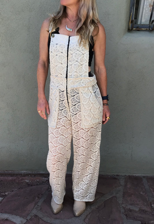 Kaira Lace Overalls