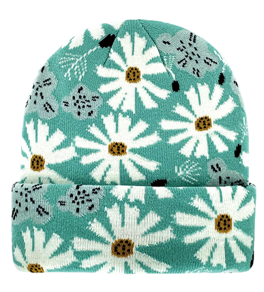 Floral Abstract Beanie