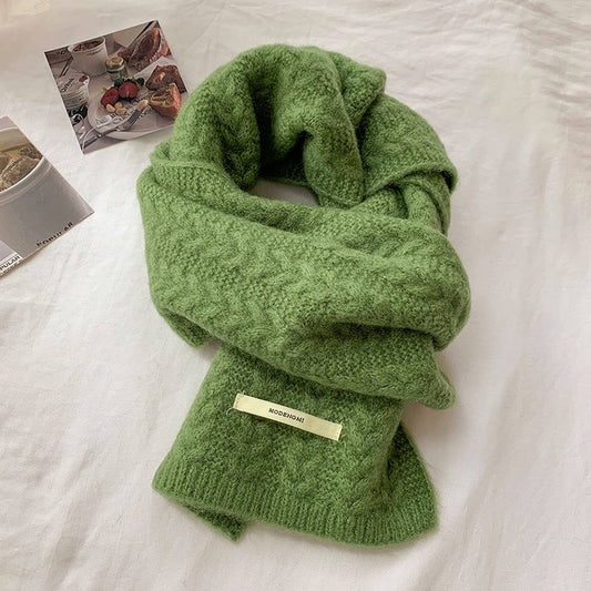 Solid Color Thick Scarf