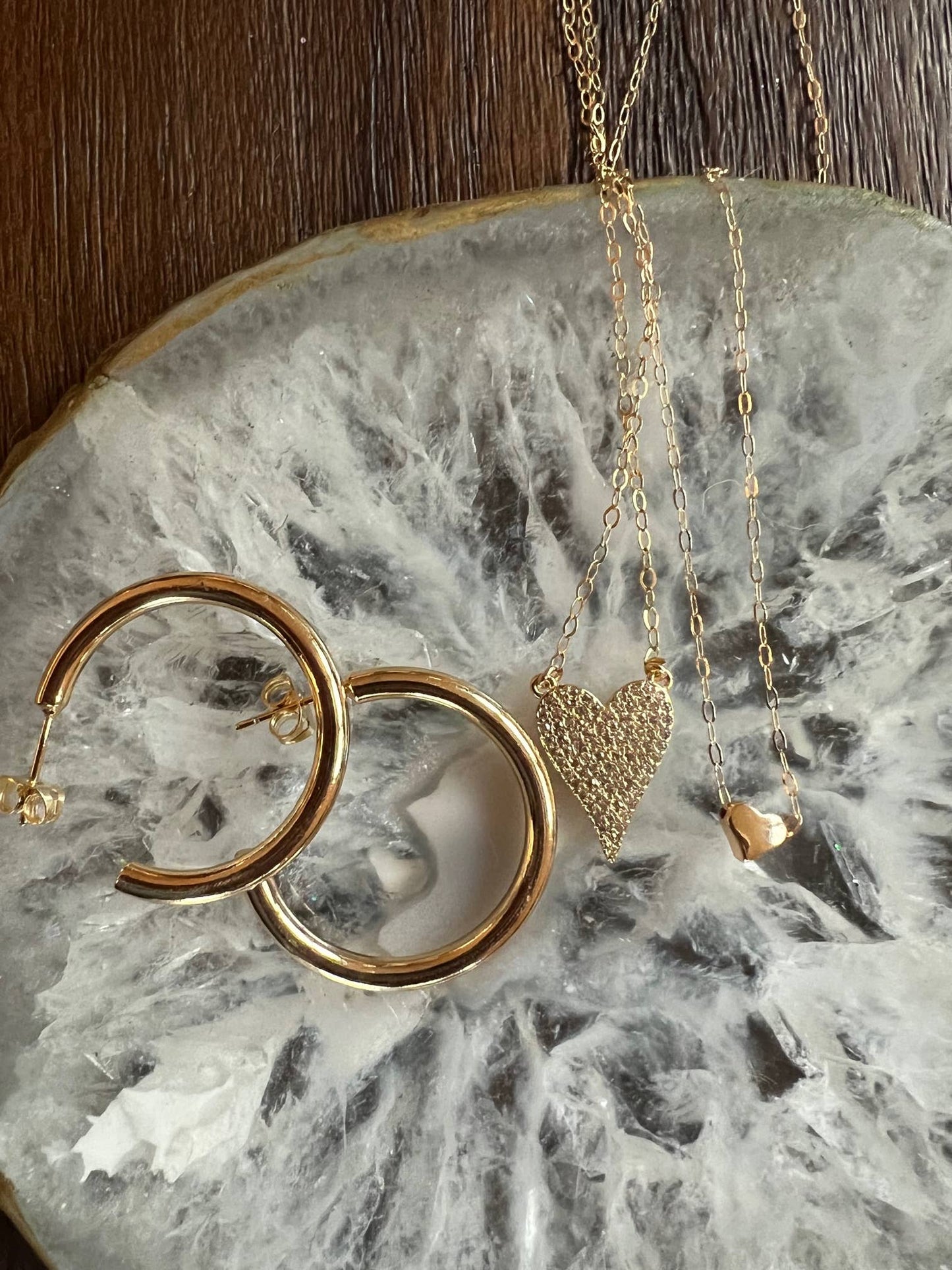Large gold Loop Posts