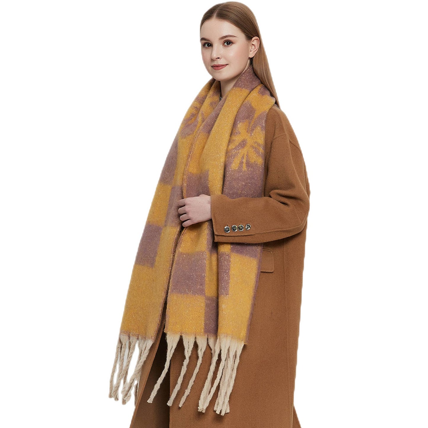 Soft Checkered Scarf