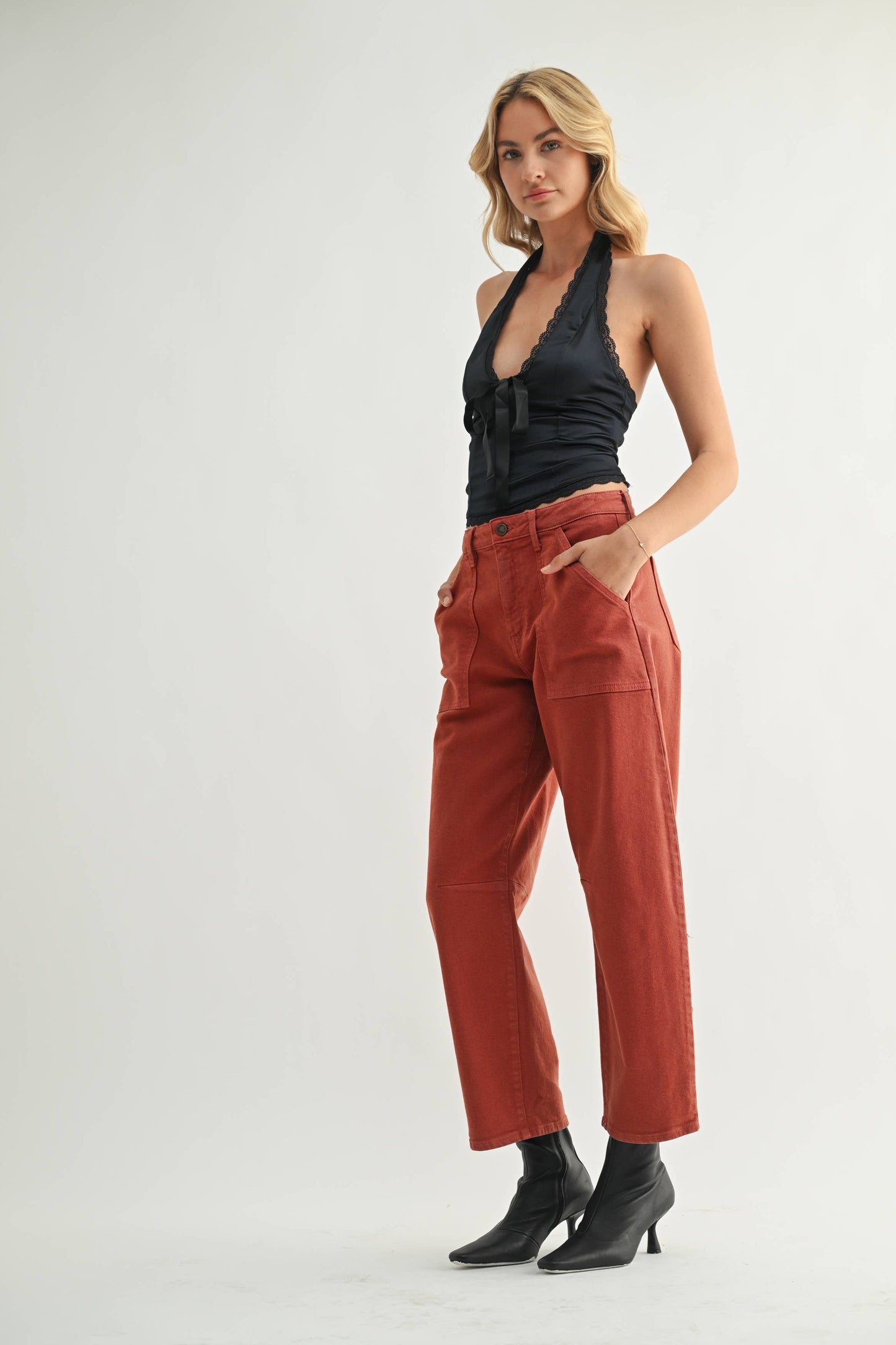 Just Black Denim - Utility Seamed Barrel (BP203J)