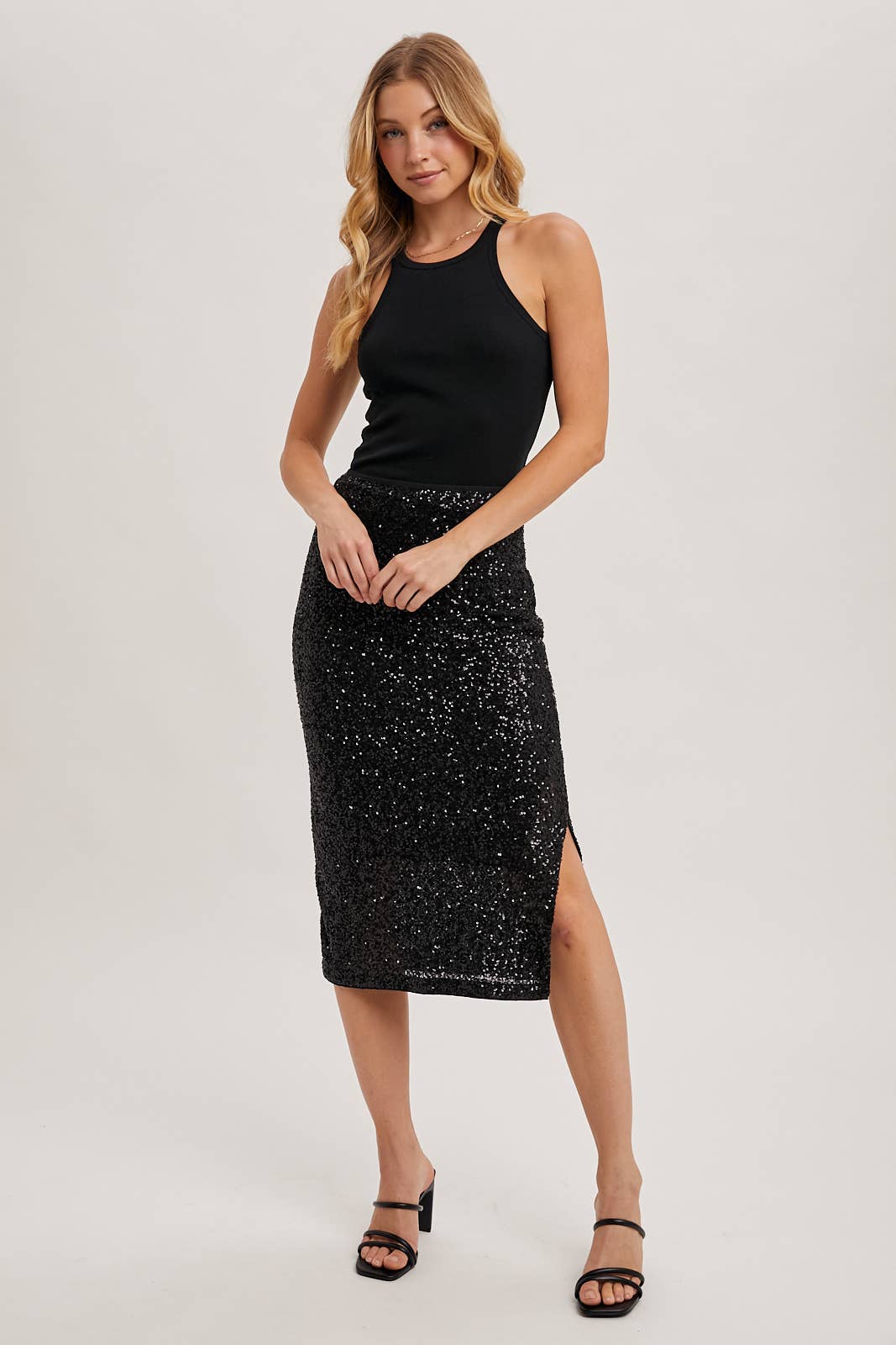 Sammy - Sequin Midi Skirt