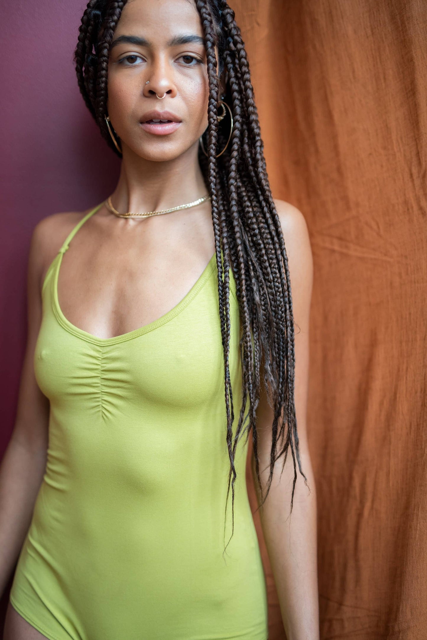 Una Pluma - Organic Cotton Strappy Bodysuit