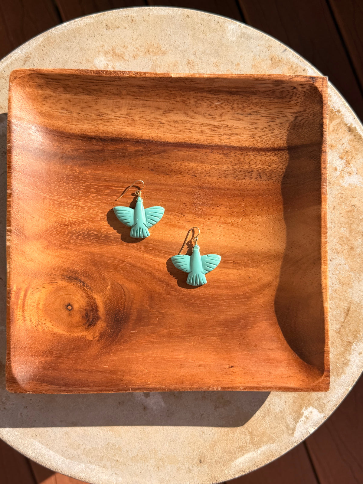 Dreambird Turquoise Thunderbird Earrings