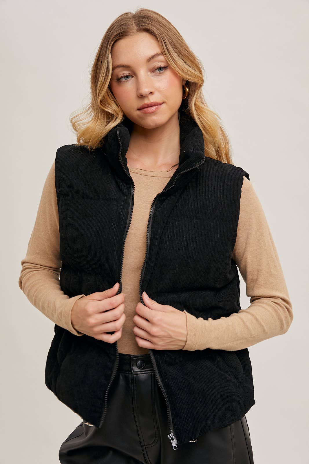 Claudia - Corduroy Puffer Vest