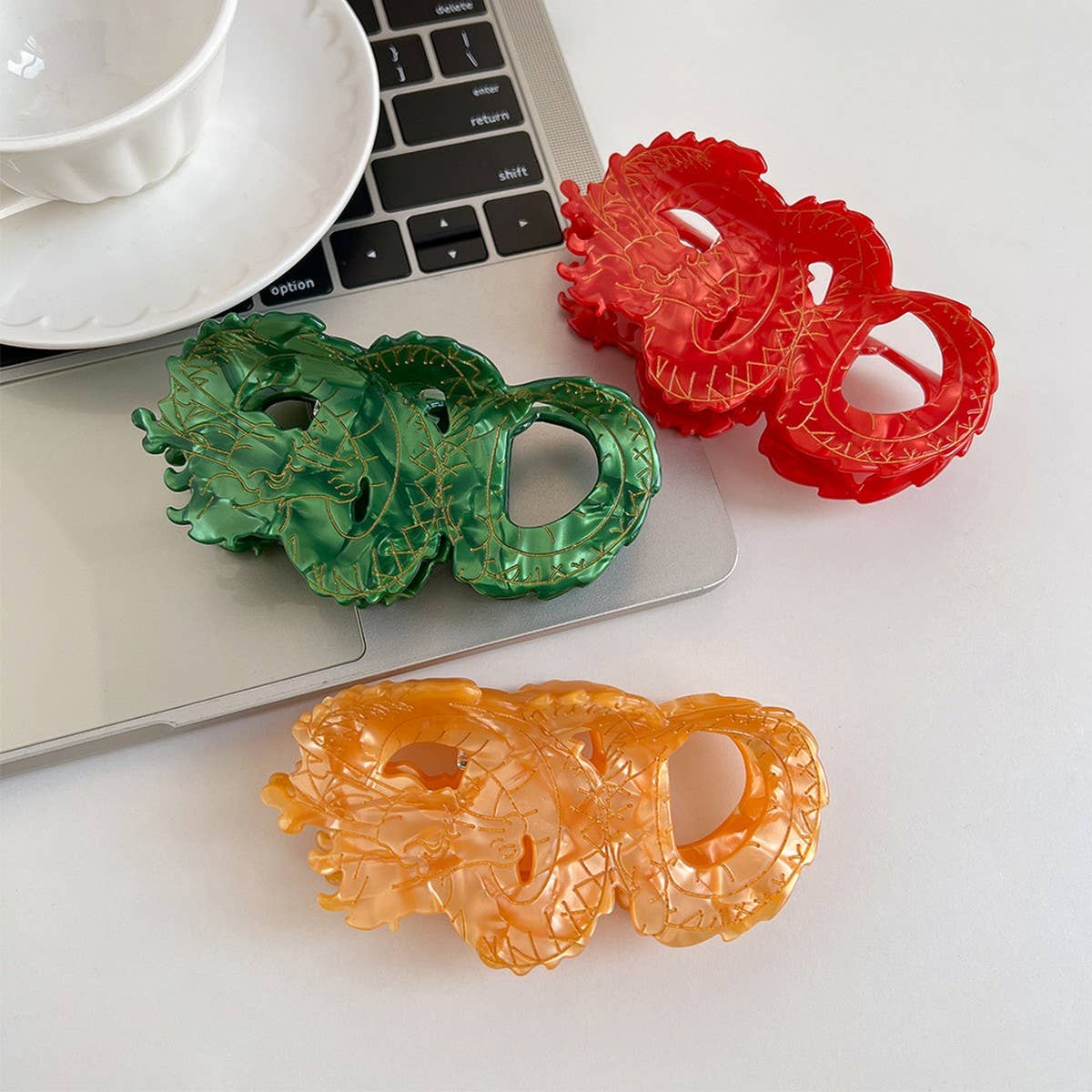 Dragon Year Elegant Acetate Hair Claw Clip_CWAHA5968