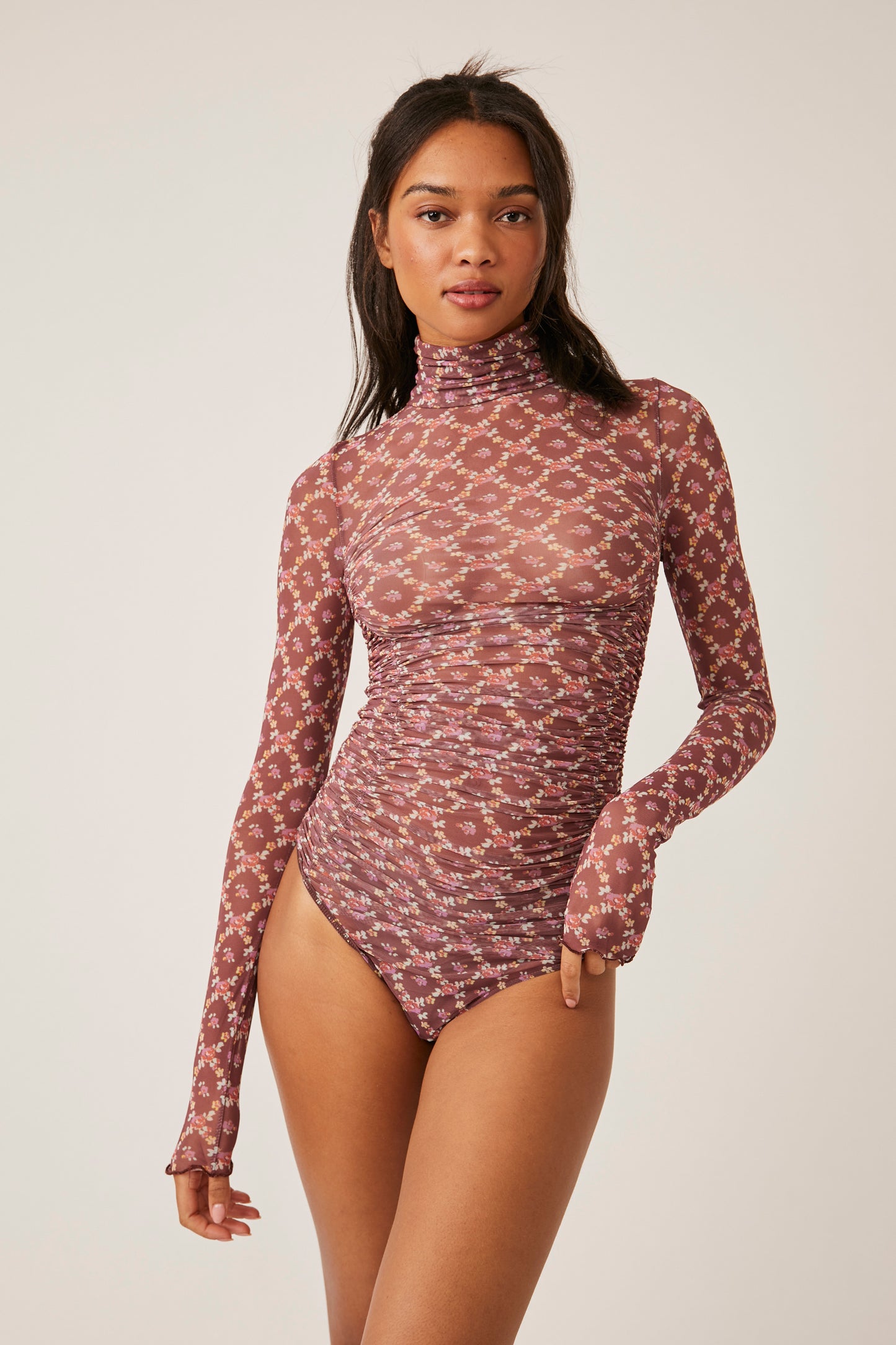 Free People Under It all Printed Body Suit