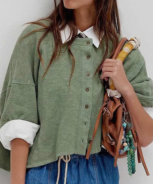 Lana Midi Sleeve Knitted Cardi