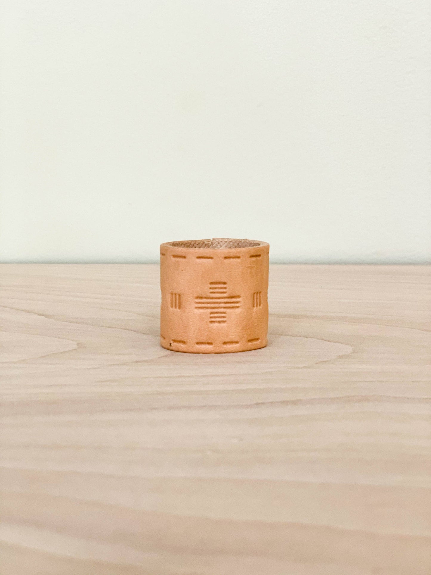 Tooled Leather Bandana Slide