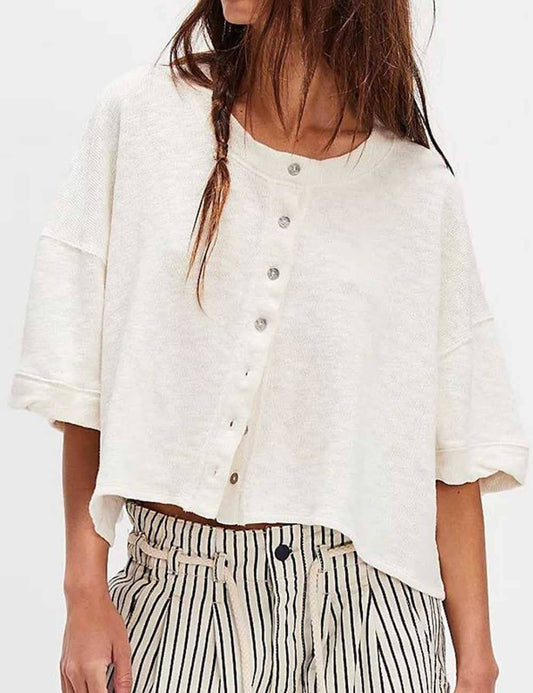 Lana Midi Sleeve Knitted Cardigan