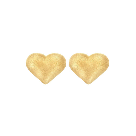 Satin Finished Heart Throb Studs