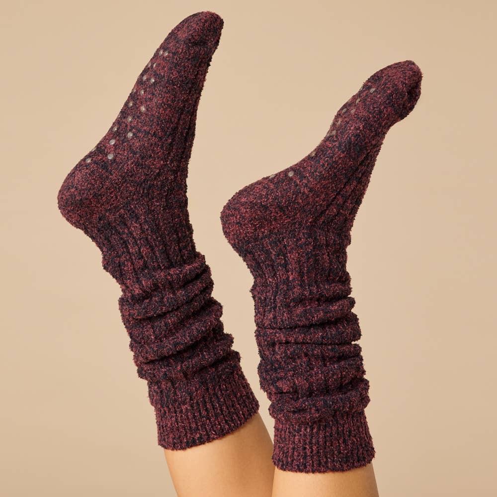 Women's Soft, Cozy, Slouchy Marshmallow Socks with Grippers