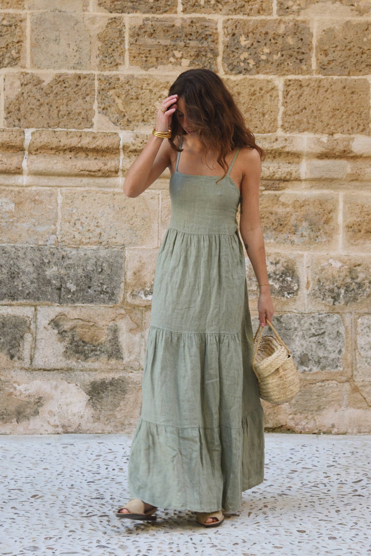 The Alma Dress - Sage