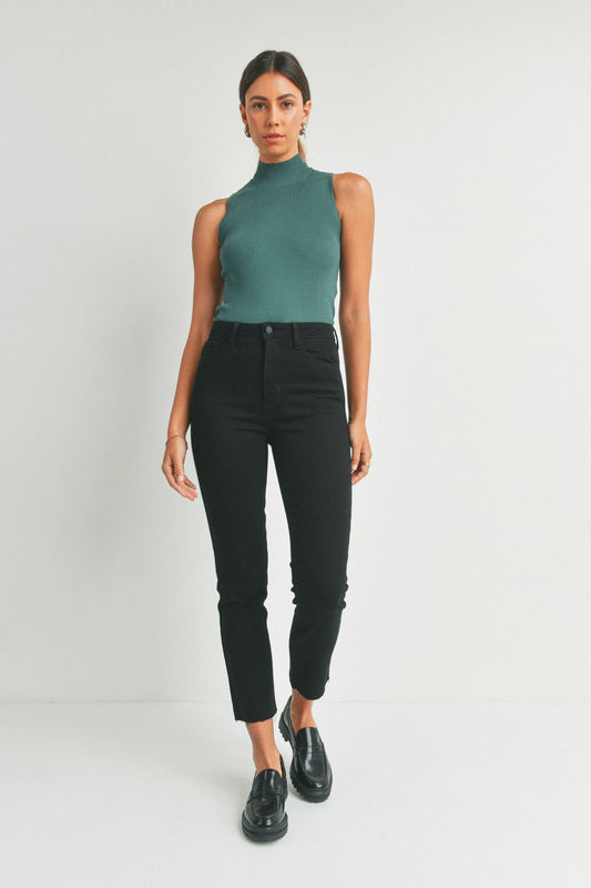Just Black Denim - Clean Slender Straight Blk BP385J-A