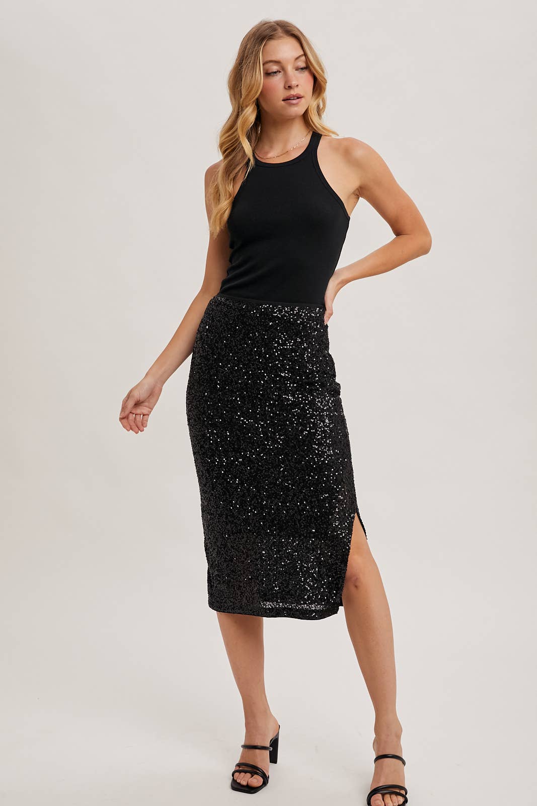 Sammy - Sequin Midi Skirt