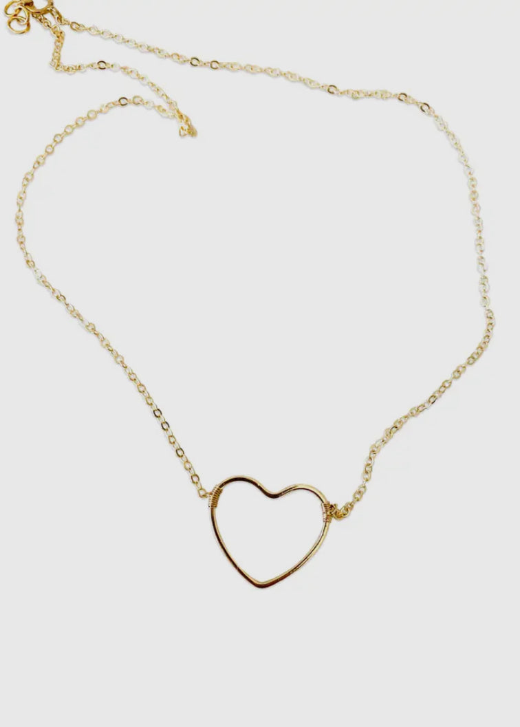 Open Heart Necklace by Sonya Renee