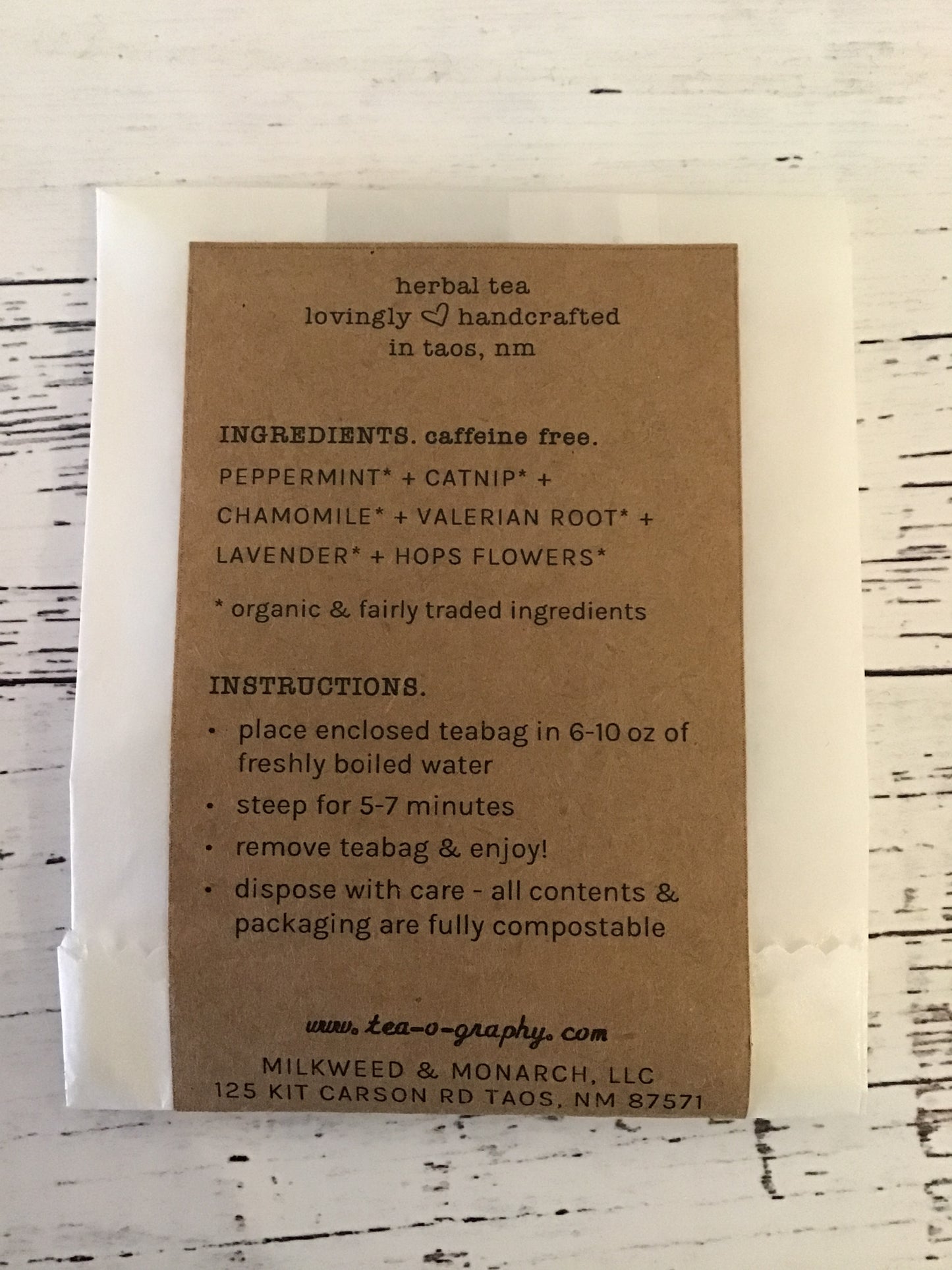 Single Tea Bag by Tea.o.graphy