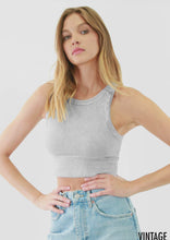 Chevron Highneck Crop Top