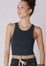 Chevron Highneck Crop Top